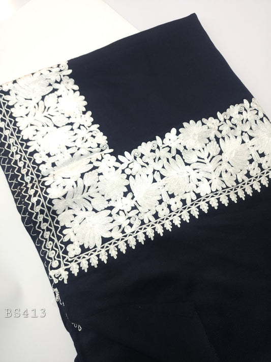 Aari Border Kashmiri Shawl | 4 Side Border Embroidery | Perfect Gift